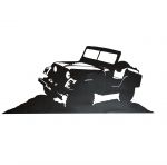 Large Steel JEEP Weathervane or Sign Profile - Laser cut 550mm